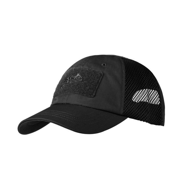 Бейсболка тактична Helikon-Tex BBC Vent Cap Rip-Stop Black - изображение 1