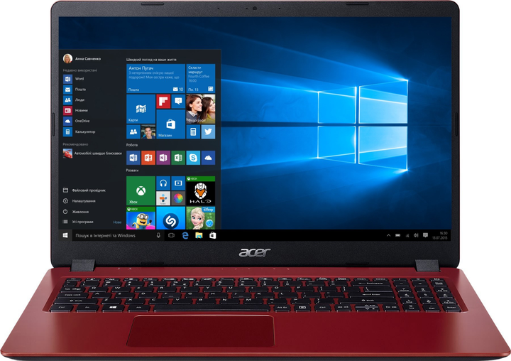 Ноутбук Acer Aspire 3 A315-56-57KR (NX.HS7EV.005) Red - зображення 1