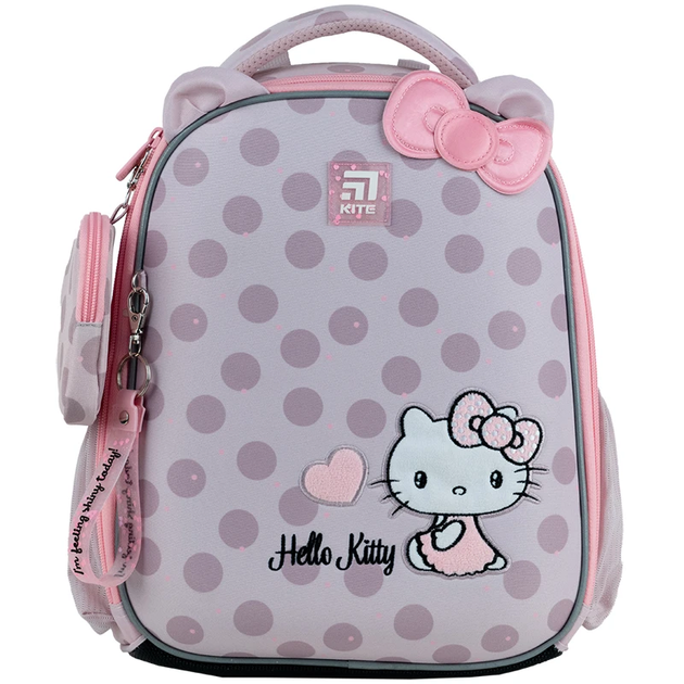 Рюкзак шкільний каркасний Kite Education Hello Kitty HK24-555S (HK24-555S) - Фото 3 Рюкзак шкільний каркасний Kite Education Hello Kitty HK24-555S (HK24-555S) - зображення 3
