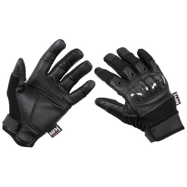 Рукавички тактичні MFH Tactical Gloves Mission - Black L - изображение 1