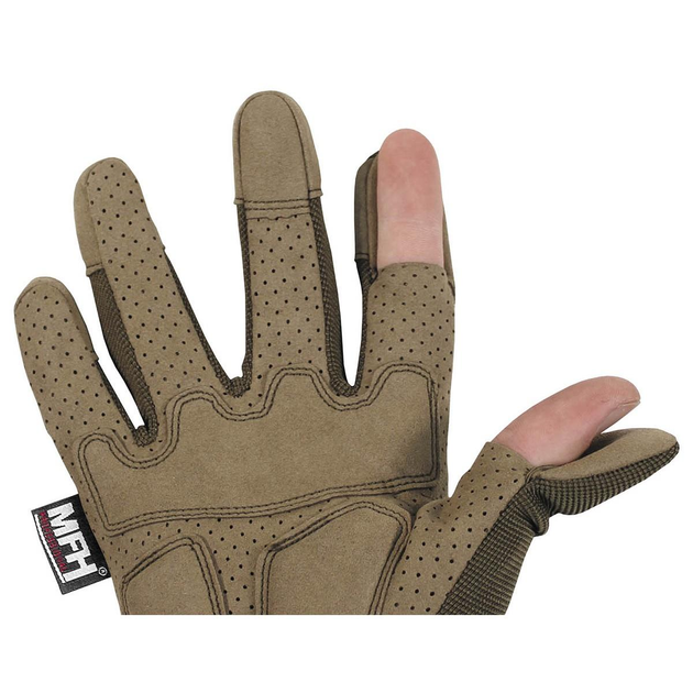 Рукавички тактичні MFH Tactical Gloves Action Койот L - зображення 2