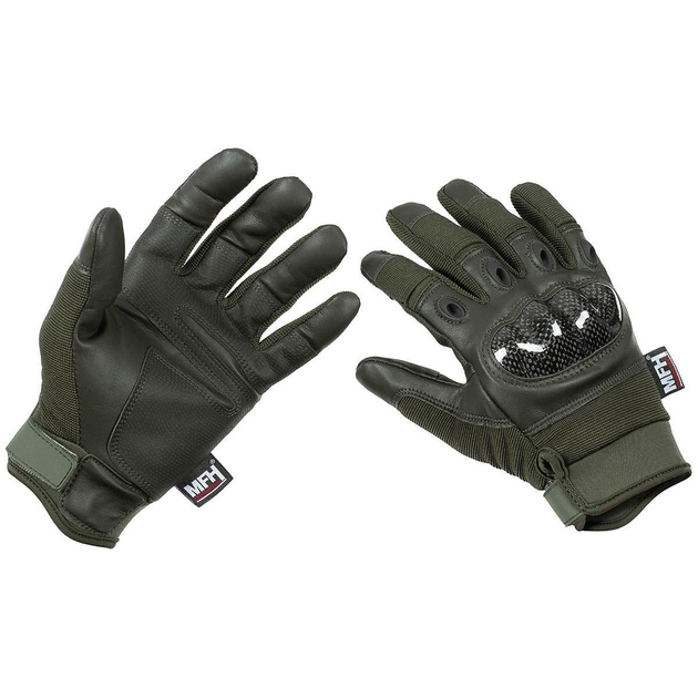 Рукавички тактичні MFH Tactical Gloves Mission - Олива L - зображення 1