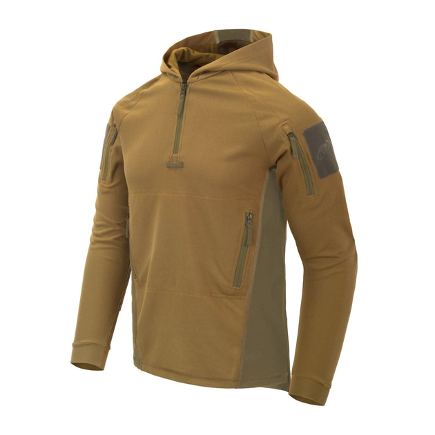 Кофта тактична Helikon-Tex Range Hoodie Topcool Койот/Олива L - зображення 1