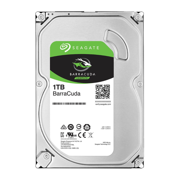Жесткий диск Seagate BarraCuda Compute 1ТБ/256МБ/7200 об/мин (ST1000DM014) - Фото 1 Жесткий диск Seagate BarraCuda Compute 1ТБ/256МБ/7200 об/мин (ST1000DM014) - изображение 1