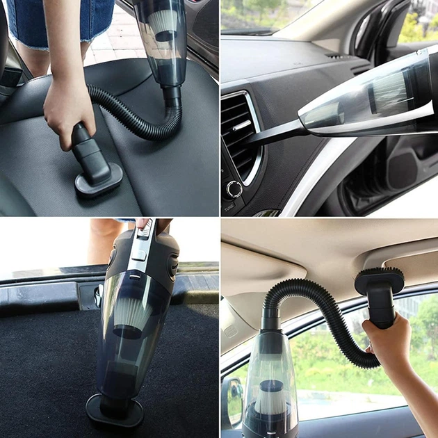Аккумуляторный автомобильный пылесос Wireless Vehicle Vacuum Cleaner (AX-6612) беспроводной с насадками, Black - изображение 3