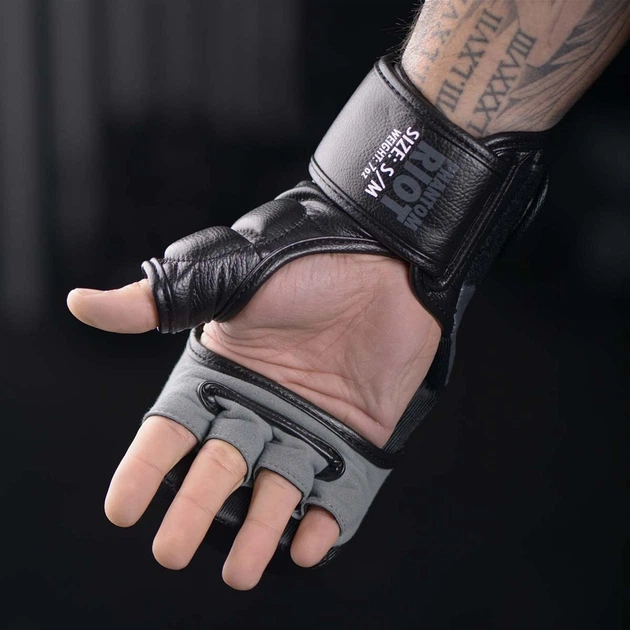 Перчатки для ММА Phantom RIOT Black L/XL + капа (PHMMAG1642-LXL) - изображение 6