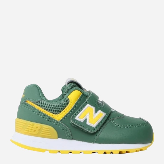 Buty sportowe chłopięce New Balance 574 IV574CJ1 25 (8US) Zielony/Żółty (196307118255) - obraz 1