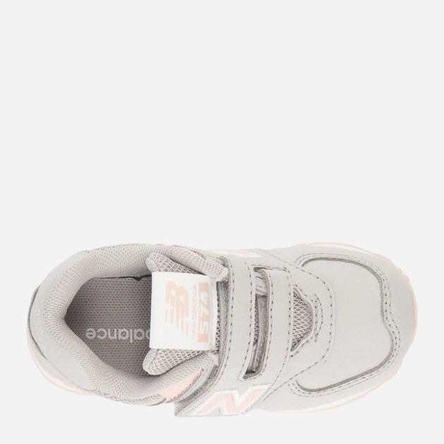Дитячі кросівки для дівчинки New Balance 574 IV574CG1 26 (9US) Сірі з бежевим (196307125314) - зображення 3