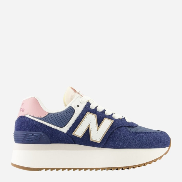 Buty sportowe damskie do kostki New Balance 574 WL574ZCB 37.5 (7US) Granatowe (196941300603) - obraz 1