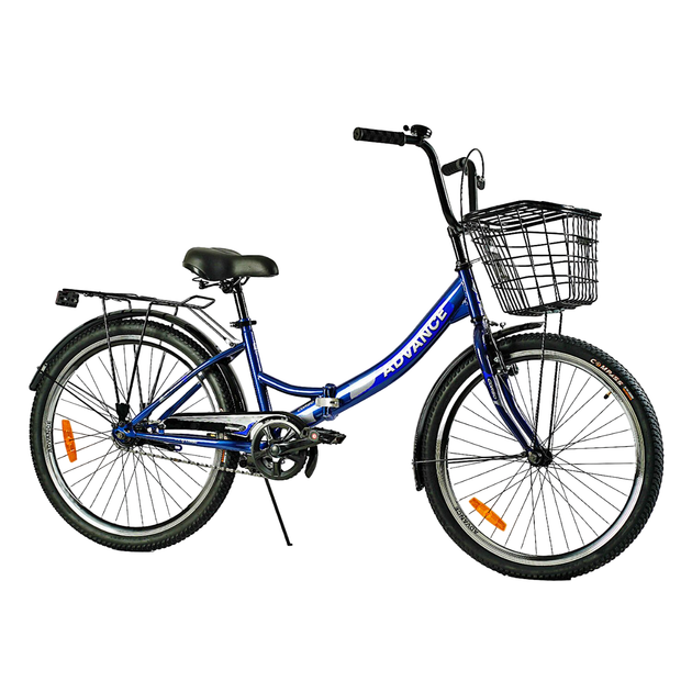 Велосипед городской Corso Advance 24" рама 14" синий складной AD-24003 - изображение 3