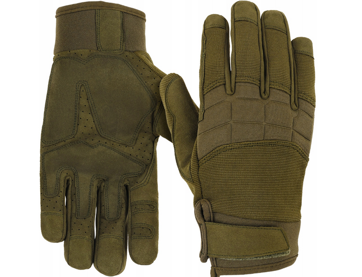 Перчатки тактические Mil-Tec Штурмовые XL Олива ASSAULT GLOVES OLIV (12519501-905-XL) - изображение 1