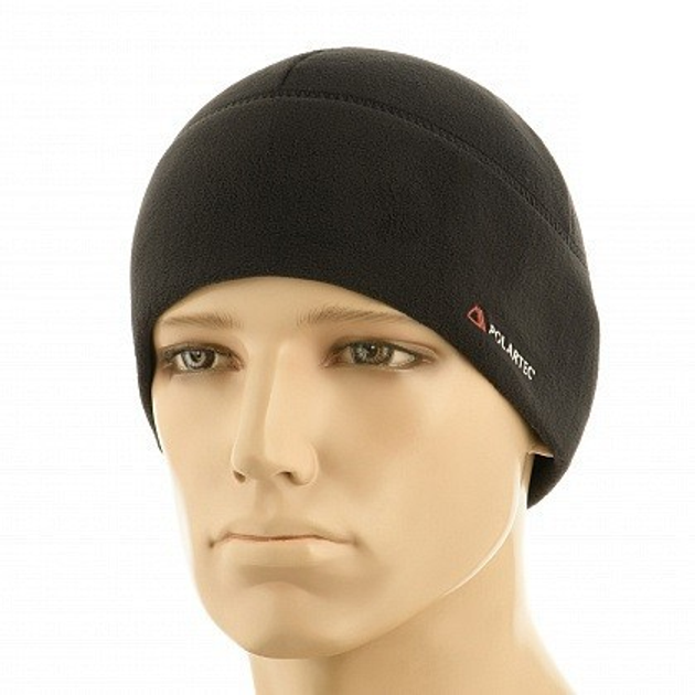 Шапка M-Tac Watch Cap флис Light Polartec Black Размер M - зображення 1