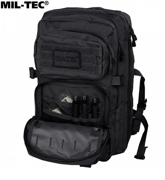 Рюкзак тактический 36 л Черный Assault L 36 л Mil-Tec BLACK (14002202-36) - изображение 5