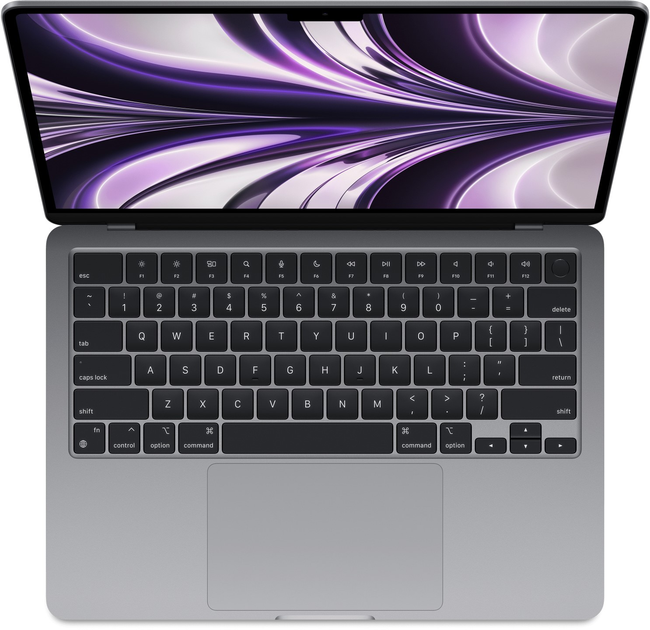 Ноутбук Apple MacBook Air 13.6" M2 8/256GB 2022 (MLXW3KS/A) Space Gray - зображення 2