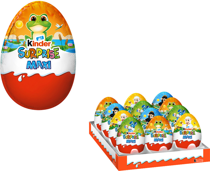 Шоколадное яйцо Kinder Surprise Maxi 100 г в ассортименте