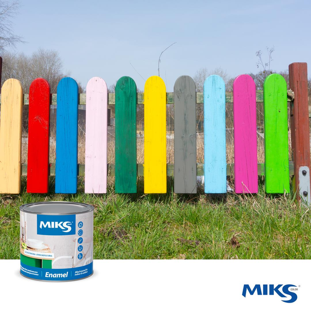 Емаль алкідна коричнева МІКS Color 0,8 кг - зображення 2