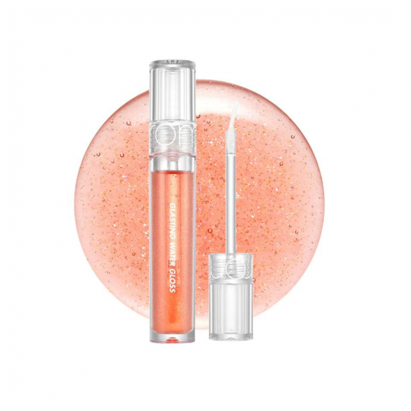 Блеск для губ в коралловом оттенке с сияющим эффектом Rom&nd Glasting Water Gloss No.01 Sanho Crush, 4.3 мл - Фото 1 Блеск для губ в коралловом оттенке с сияющим эффектом Rom&nd Glasting Water Gloss No.01 Sanho Crush, 4.3 мл - изображение 1