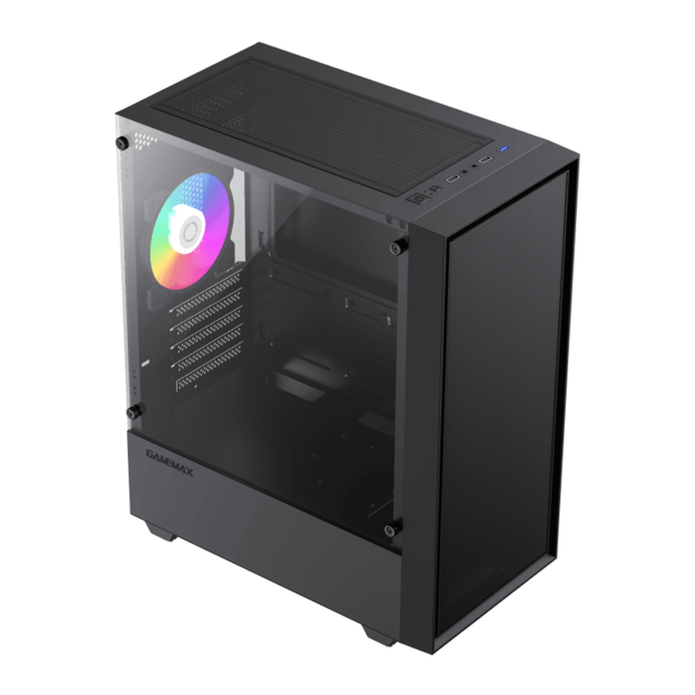 Корпус компьютерный GameMax Storm Black без блока питания Minitower Черный - Фото 5 Корпус компьютерный GameMax Storm Black без блока питания Minitower Черный - изображение 5