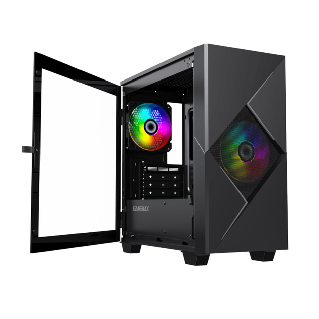 Корпус компьютерный Gamemax Cyclops BG без блока питания Micro ATX Micro Gaming Micro Mini Tower - изображение 5
