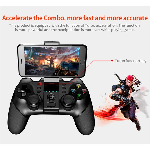 Ігровий контролер iPega Bluetooth PG-9076 |BT/2.4G, Android, iOS, TV, PC, PS| black - Фото 9 Ігровий контролер iPega Bluetooth PG-9076 |BT/2.4G, Android, iOS, TV, PC, PS| black - зображення 9