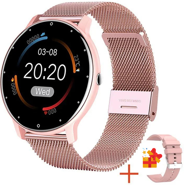Жіночий годинник Modfit Business Pink Mesh 39 мм 2 ремінці - зображення 1