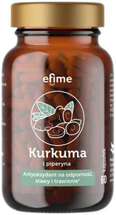 Дієтична добавка Eka Medica Efime Куркума та піпірин 60 капсул (5902709522805) - зображення 1