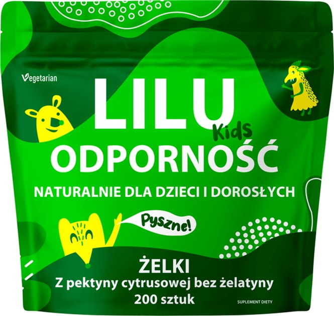 Żelki naturalne Lilu Kids Odporność 200 szt (5903021593245) - obraz 1