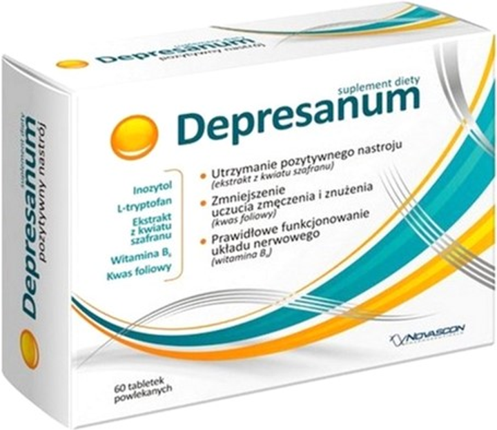 Дієтична добавка Novascon Depresanum 60 таблеток (5907461319359) - зображення 1