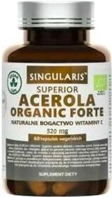 Дієтична добавка Singularis Superior Acerola Organic Forte 60 капсул (5903263262893) - зображення 1