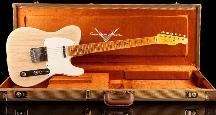 Електрогітара Fender Custom Shop Limited Edition '55 Telecaster Journeyman Relic Natural Blonde - Фото 14 Електрогітара Fender Custom Shop Limited Edition '55 Telecaster Journeyman Relic Natural Blonde - зображення 14