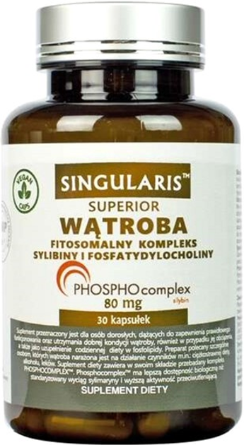 Дієтична добавка Singularis Superior Wątroba Phytosomal Complex 30 капсул (5903263262831) - зображення 1
