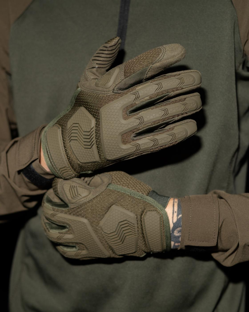 Перчатки тактические BEZET Protective хаки - L - изображение 1