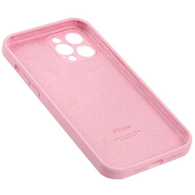 Чехол Fiji Silicone Case Full Camera для Apple iPhone 13 Pro Max бампер накладка с защитой камеры Rose Pink - изображение 2