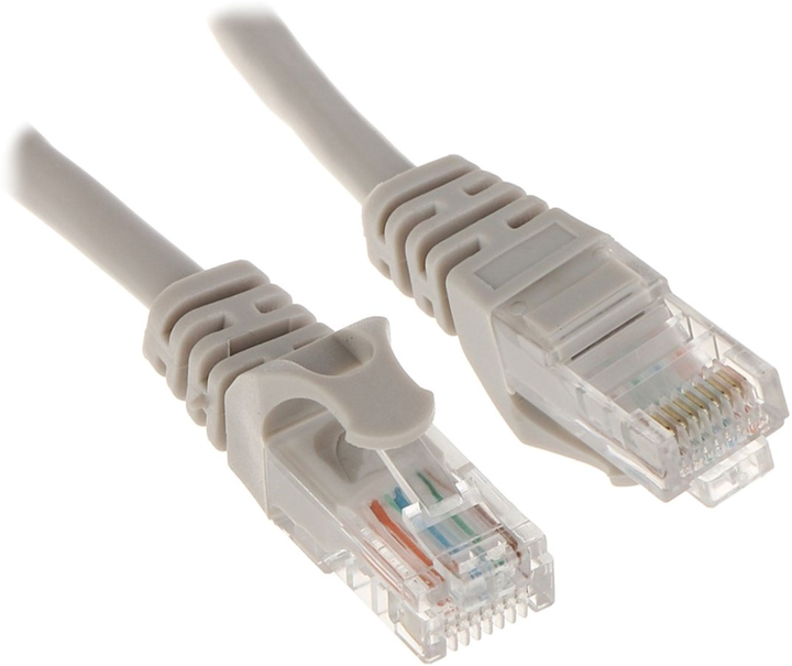 Patchcord Captiva 80288 Cat 8 RJ-45 10 m Grey (4046373802885) - obraz 1