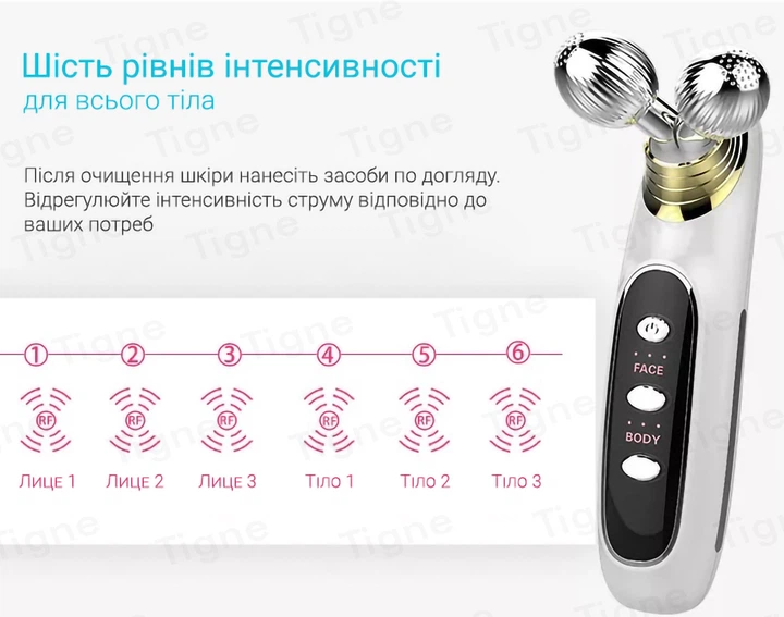 Микротоковый массажер для лица роликовый EMS+RF KAKUSAN KKS-147 - Фото 8 Микротоковый массажер для лица роликовый EMS+RF KAKUSAN KKS-147 - изображение 8