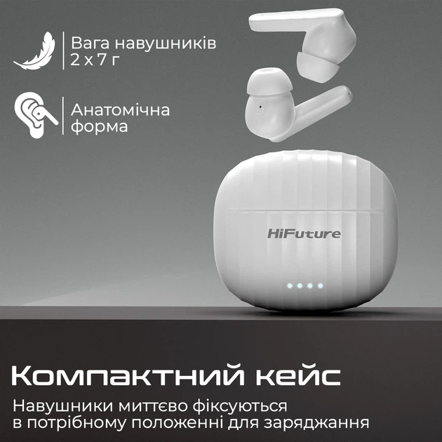 Навушники HiFuture SonicBliss White (sonicbliss.white) - зображення 6