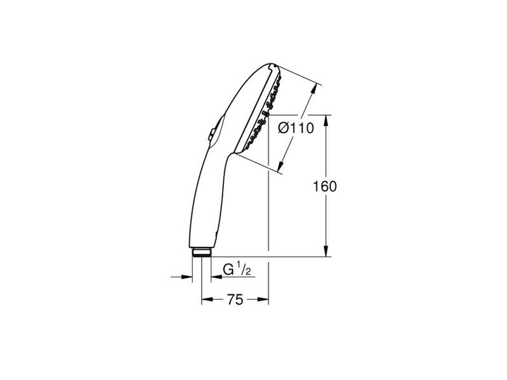 Лейка ручного душа GROHE TEMPESTA 110 27597003 - изображение 3