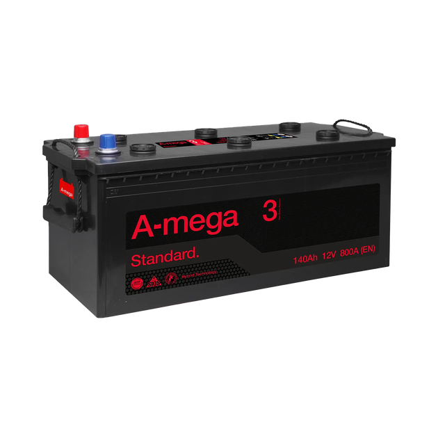 Аккумулятор авто Мегатекс A-mega Standard (М3) 6СТ-140-АЗ (лев) ТХП 800 - изображение 1