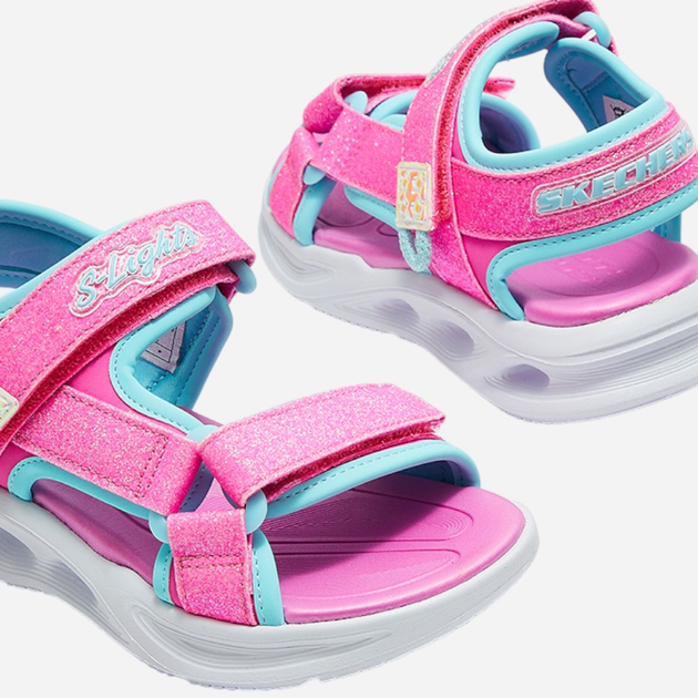Sandały dziecięce dla dziewczynki ortopedyczne Skechers 303024L 33.5 Różowe (197627896489) - obraz 5