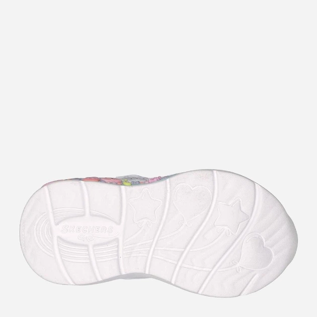 Sneakersy dziecięce dziewczęce Skechers 303155N 21 Srebrne (196311553004) - obraz 5