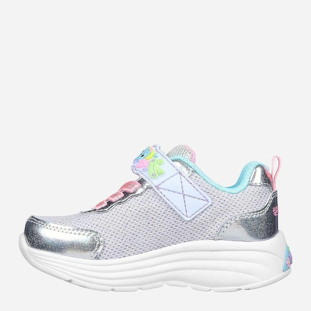 Sneakersy dziecięce dziewczęce Skechers 303155N 25 Srebrne (196311553042) - obraz 3
