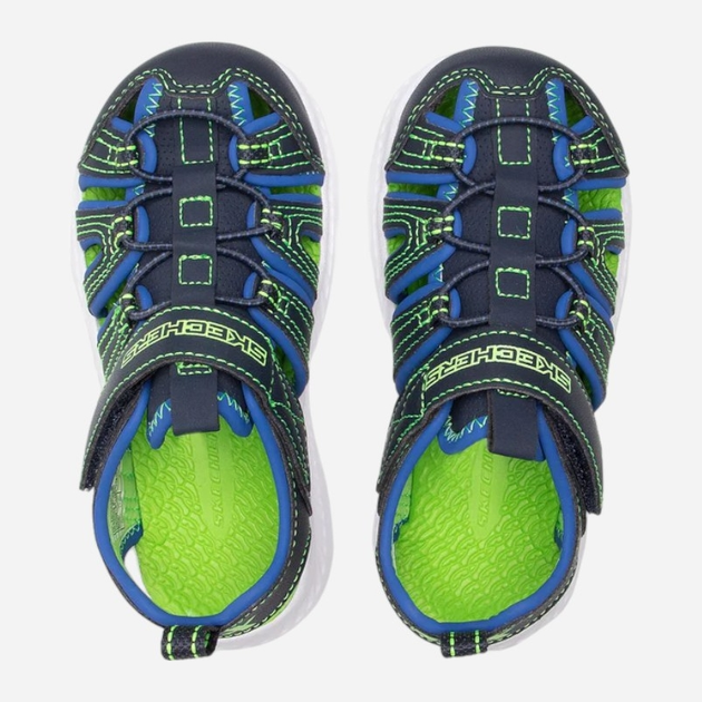 Дитячі сандалі для хлопчика Skechers 400041L 27.5 Сині (194428407265) - зображення 5