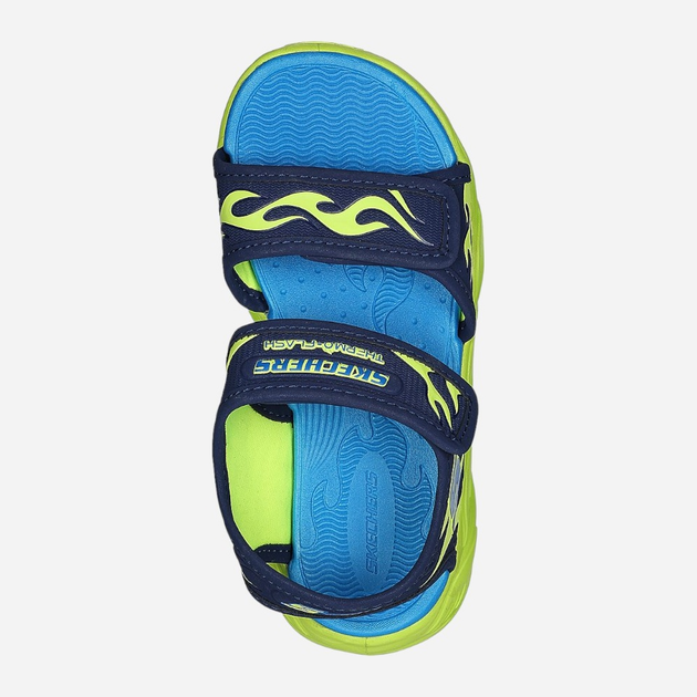 Дитячі сандалі для хлопчика Skechers 400102L 33 Сині (196989115894) - зображення 4