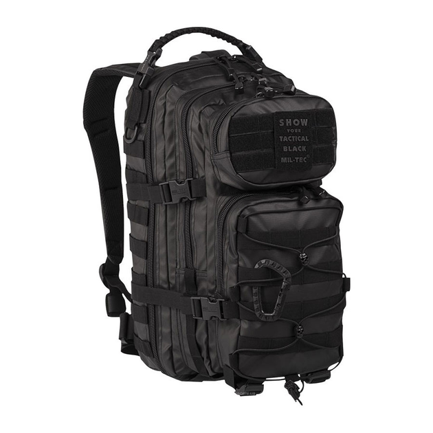 Рюкзак тактический TACTICAL BLACK BACKPACK US ASSAULT SMALL Black - изображение 1