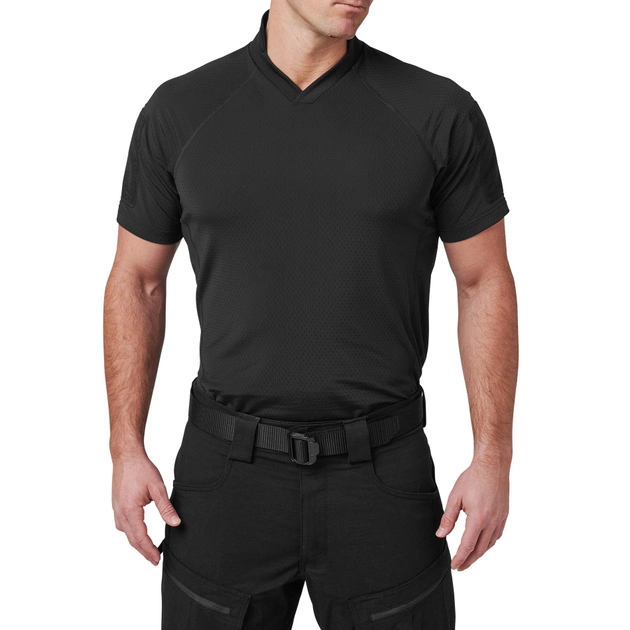 Футболка тактична потовідвідна 5.11 Tactical® V.XI™ Sigurd S/S Shirt L Black - зображення 1