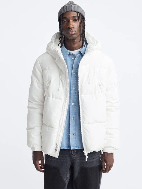 Куртка демісезонна чоловіча Zara 360981323 M Біла (1159801005