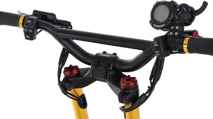 Набір Електросамокат Kaabo Wolf Warrior X Pro+ Gold + Сумка Xiamen на кермо для електросамоката Xiamen Чорна (PH050604) - зображення 7