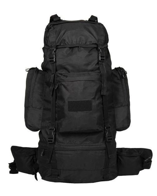 Рюкзак 75Л Чорний Mil-Tec з чохлом від дощу (GB0935) M-T - зображення 1