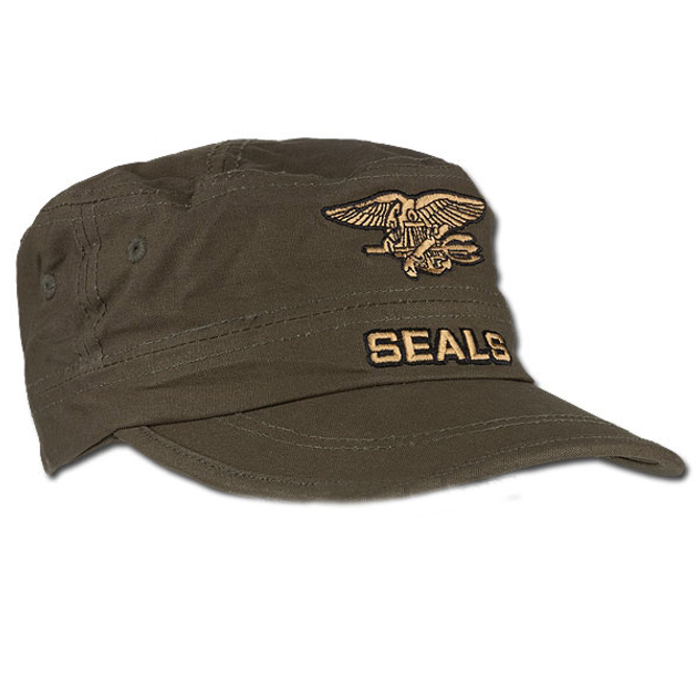 Кепка военная с эмблемой спецназа ВМС США SEALS Olive - изображение 1