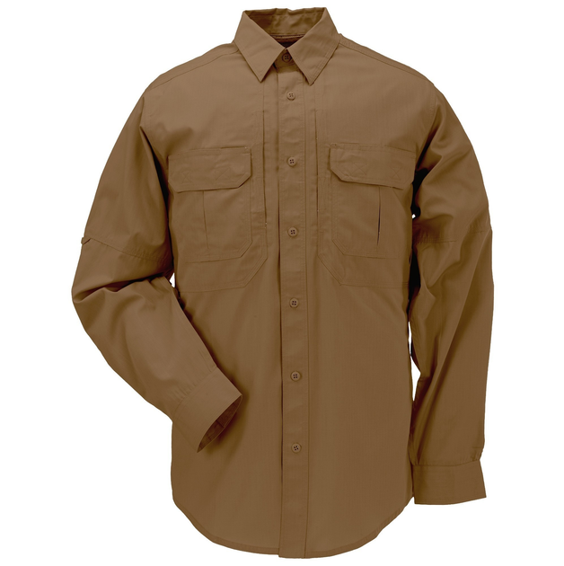 Рубашка тактическая 5.11 Tactical Taclite Pro Long Sleeve Shirt 2XL Battle Brown - изображение 2
